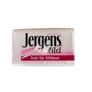 VTG Jergens Mild Bar Soap Bath Size 4.5 oz Unused Original Packaging Cleansing